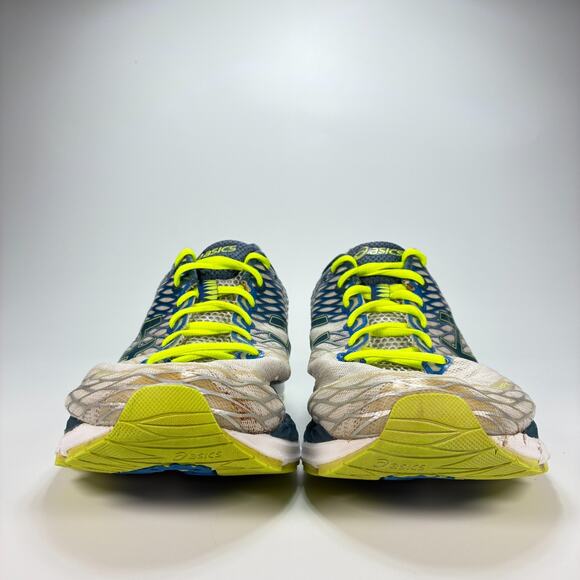 ASICS Gel Nimbus 18 Blue Gray Running Shoes Trainers T601N Men's Size 14 EE - Picture 2 of 10